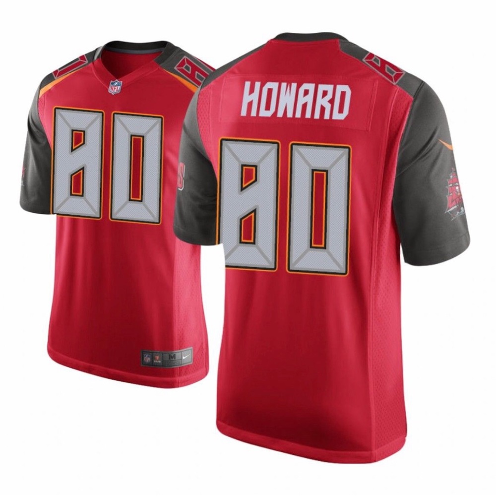 Tampa Bay Buccaneers #80 Red Men O.J. Howard Game Jersey